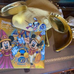 Disneyland 50th Anniversary Mickey Mouse Ears & Book